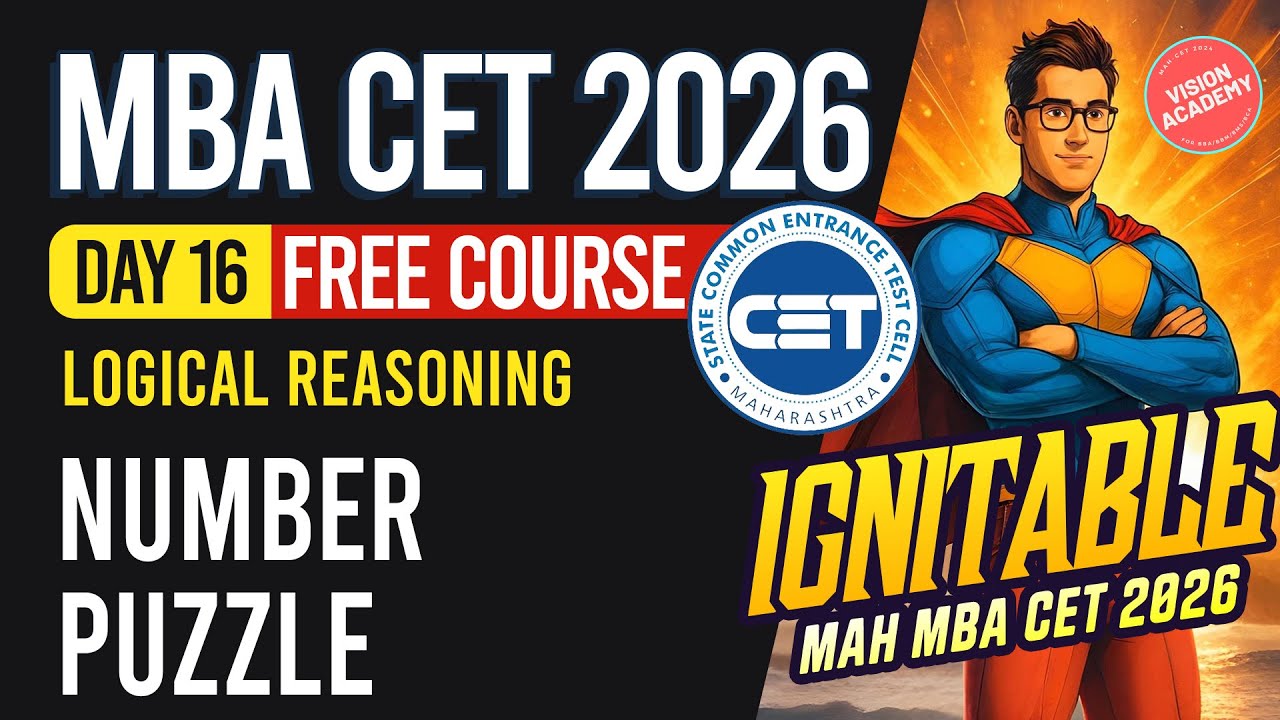 Number Puzzle for MAH MBA CET 2026 Crash Course🔥 IGNITABLE MBA CET 2026 Course