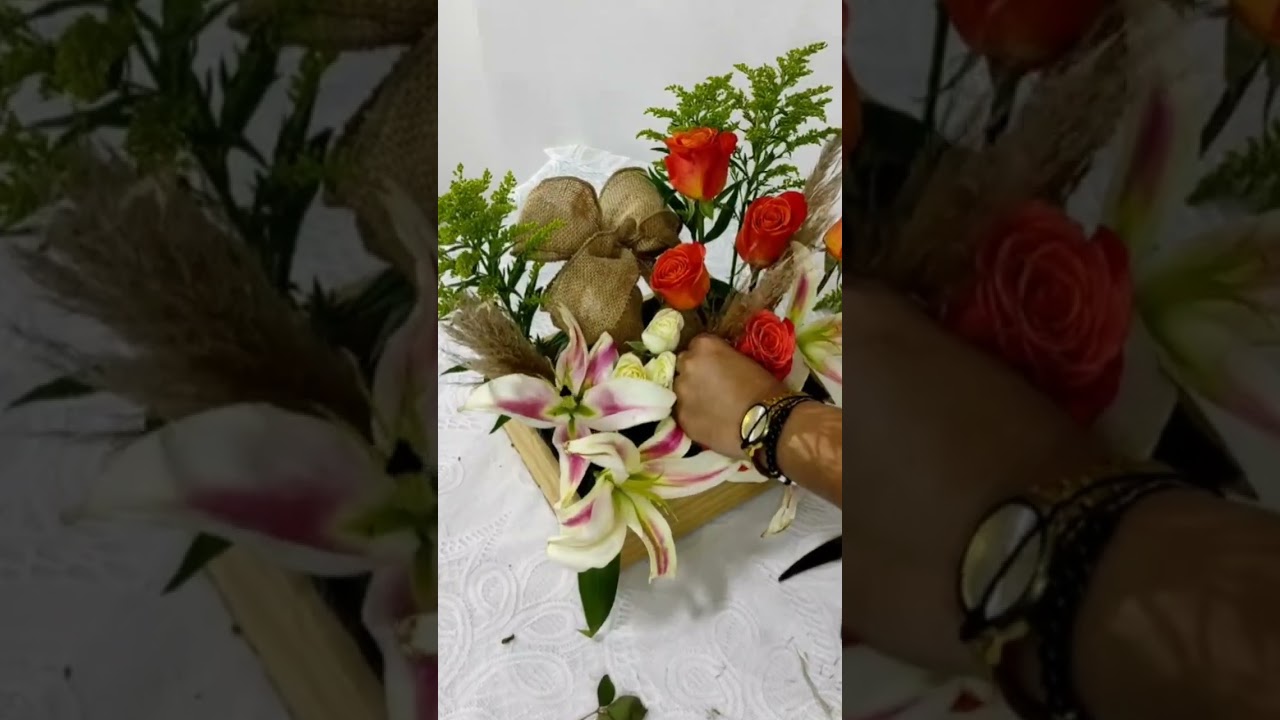 Arreglo floral con lilis