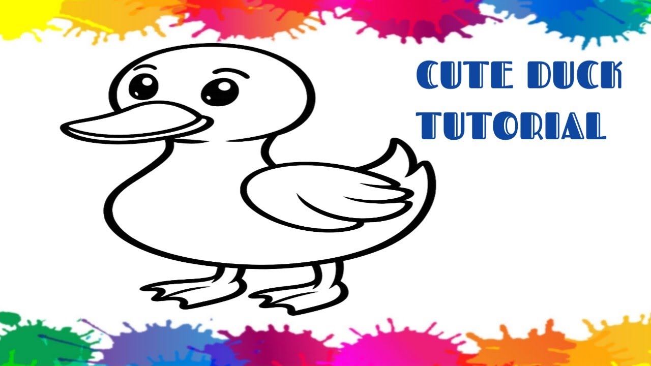 Cute Duck Drawing Tutorial 🦆 | Easy Step by Step for Kids