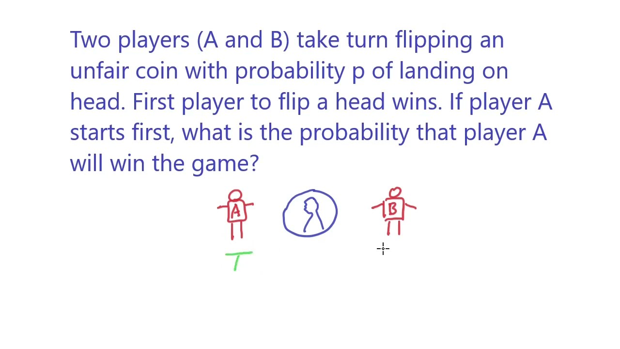 [Probability Interview 8] 2 player coin game (Goldman Sachs)