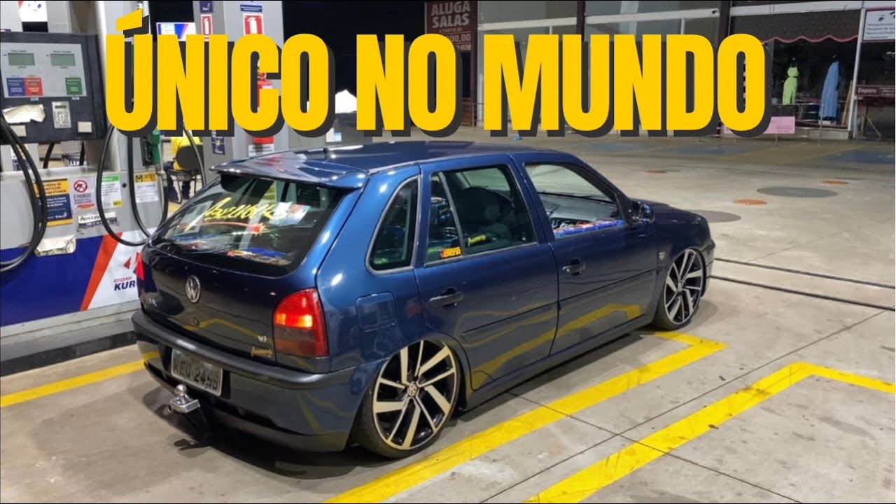 UNICO GOL G3 AZUL DA TCROSS ARO 18 SUSPENSÃO A AR / TRIO GOIANO, PEGOU EMPRESTADO DO AMIGO