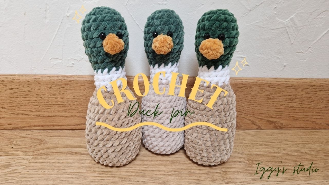 Crochet Duck pin ( eng, fr sub)