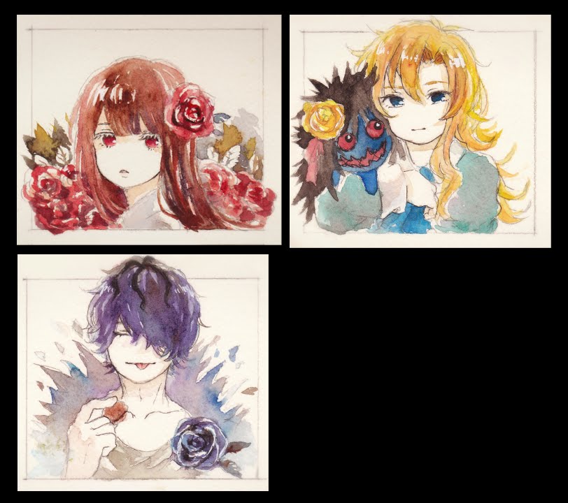 【透明水彩】Ib描いてみた