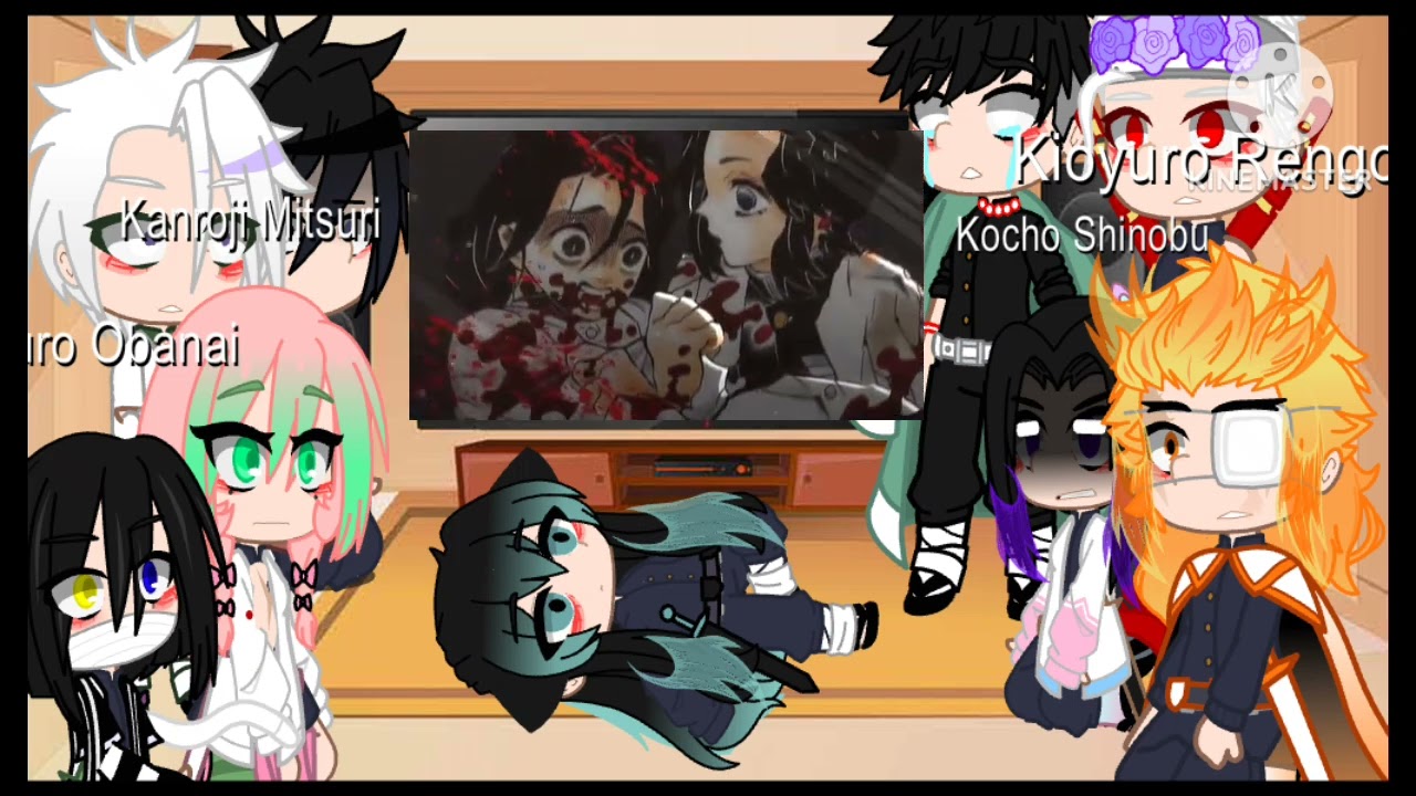 Los pilares reaccionan a Shinobu vs douma 1/2 créditos en la descripción