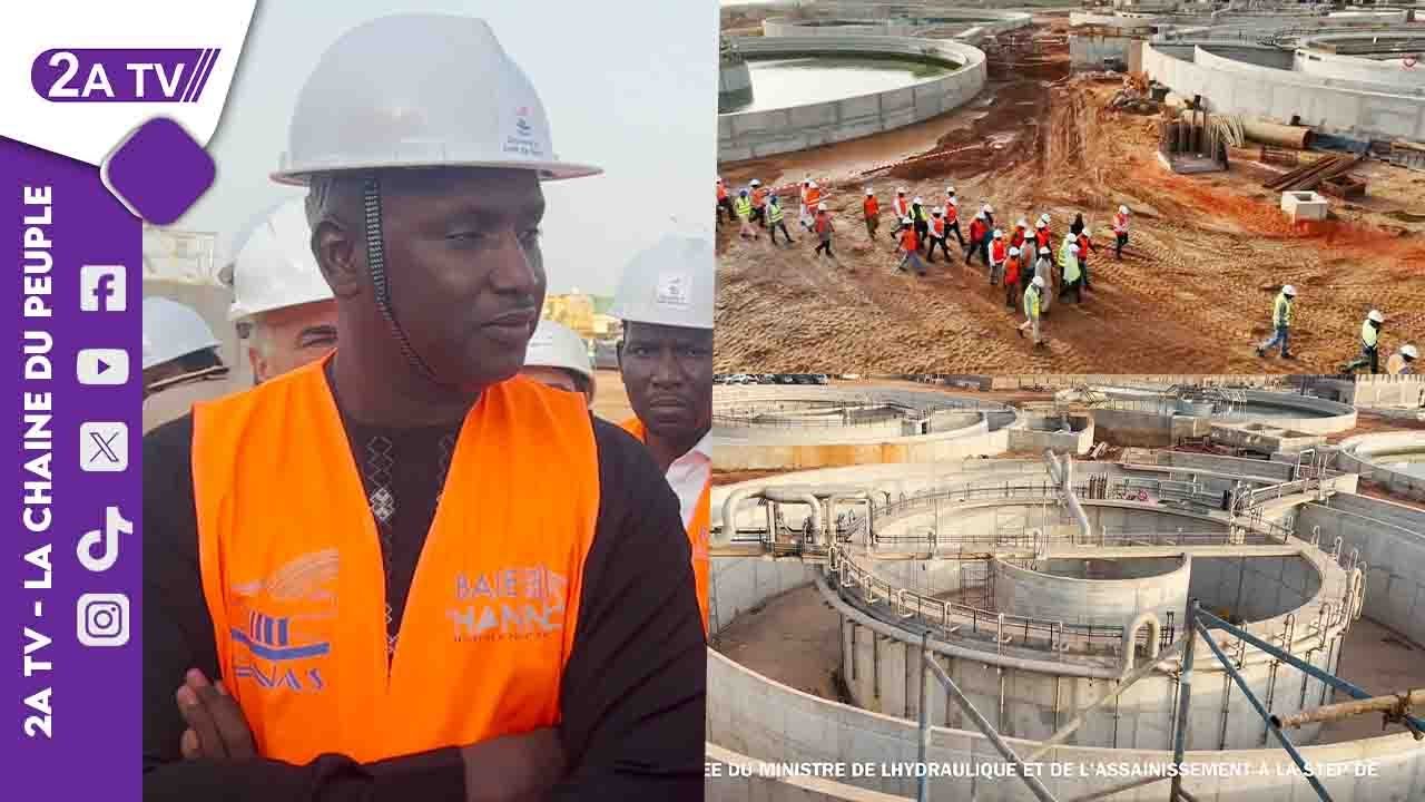 Cheikh Tidian Dièye a visité la plus grande station de traitement des eaux usées de l’Af. de l’Ouest