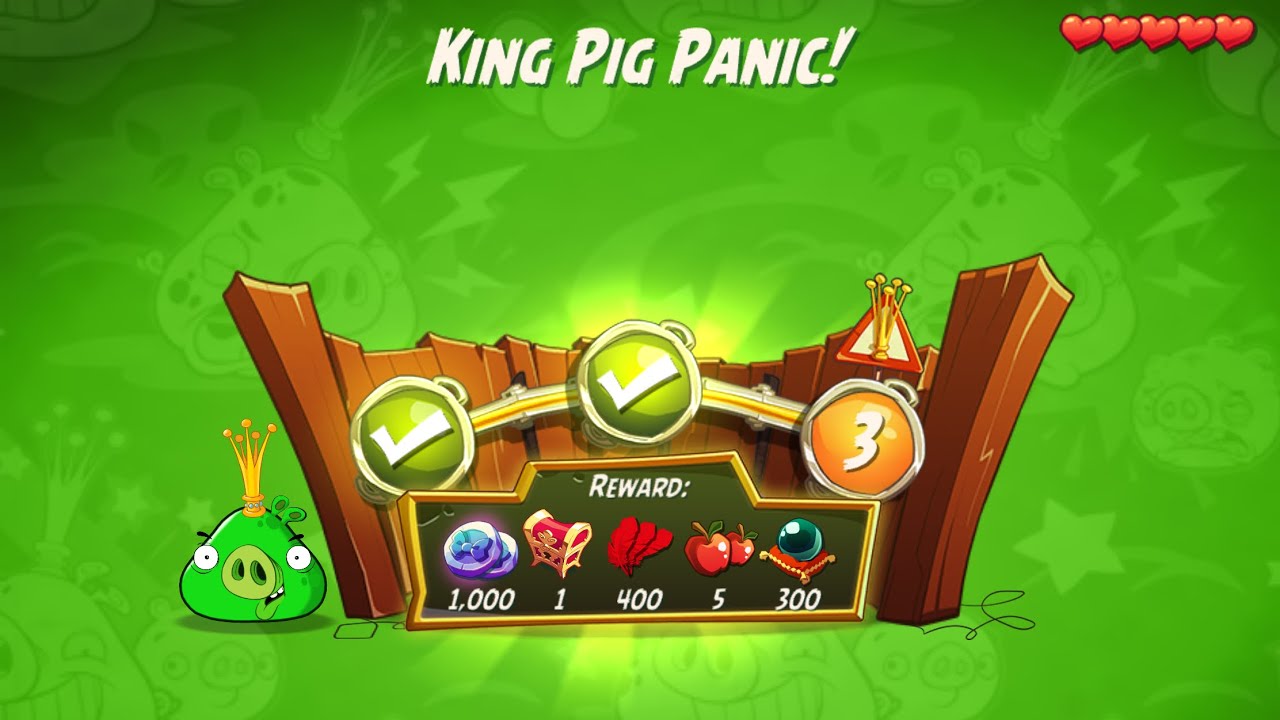KPP Shortcut - No Red,Blues,Chuck,Hal - King Pig Panic, Angry Birds 2