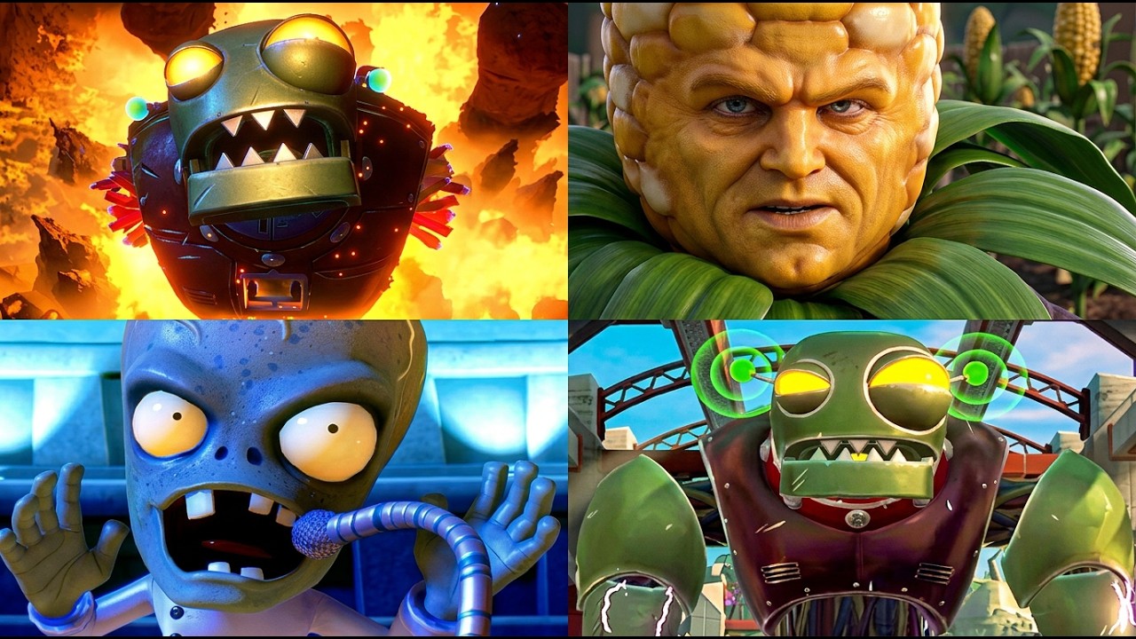Plants vs. Zombies: Garden Warfare 2 - Полный фильм / Все кинематографические катсцены