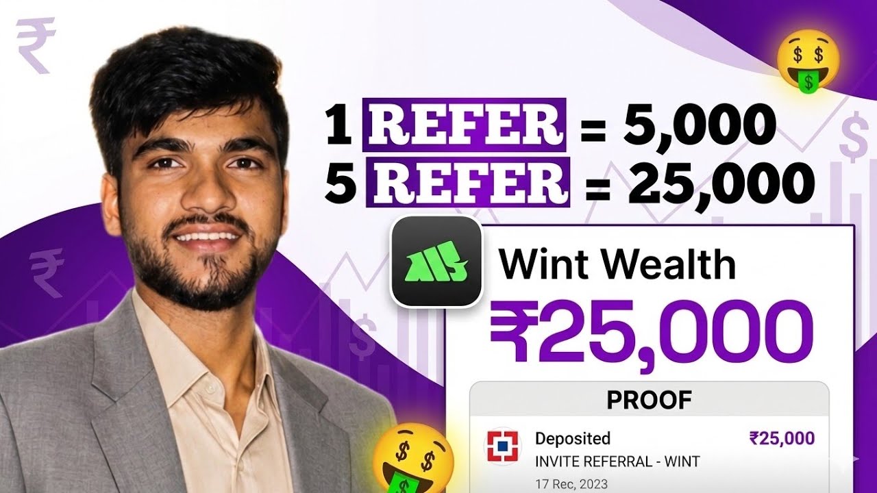 Wint Wealth Refer And Earn | Best Refer And Earn App Today | Demat Account Refer And Earn 2026