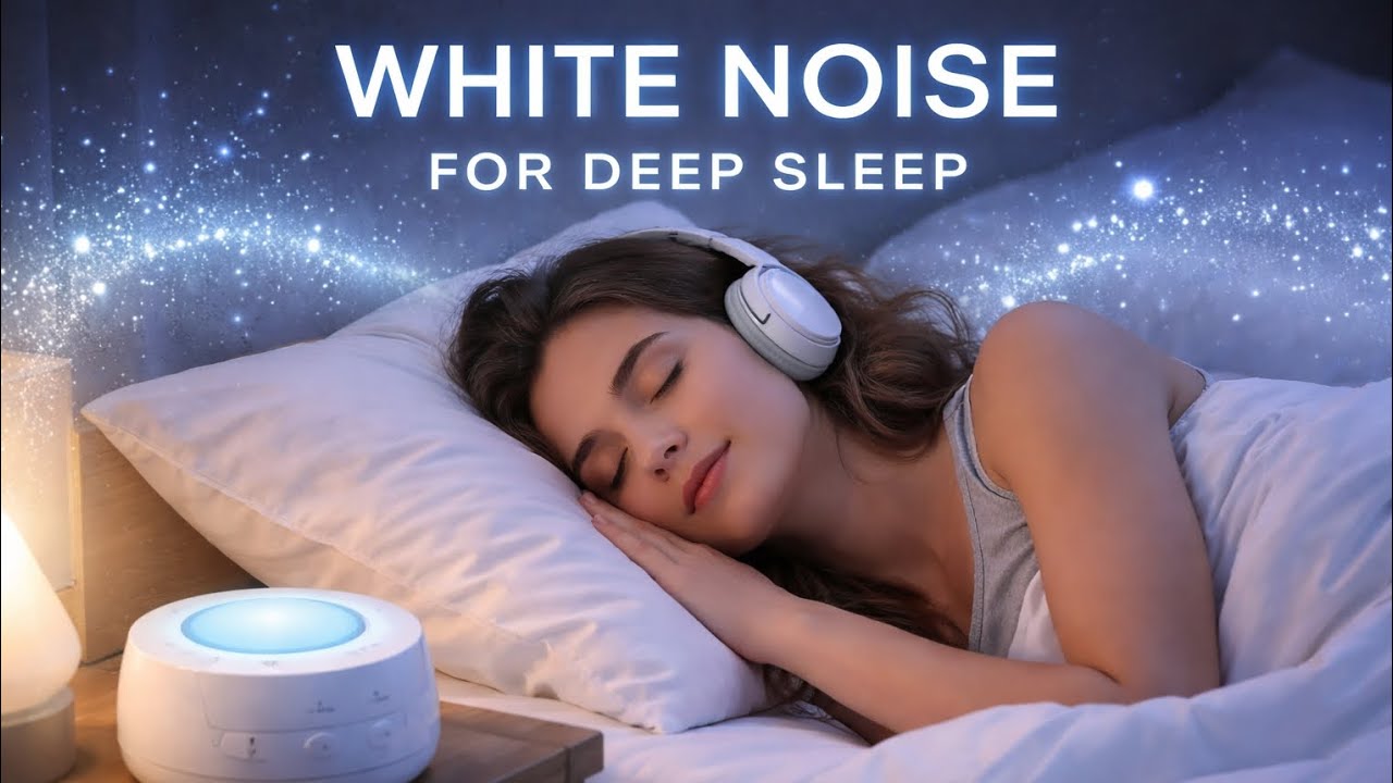 White Noise for Deep Sleep | Black screen | white noise for sleep