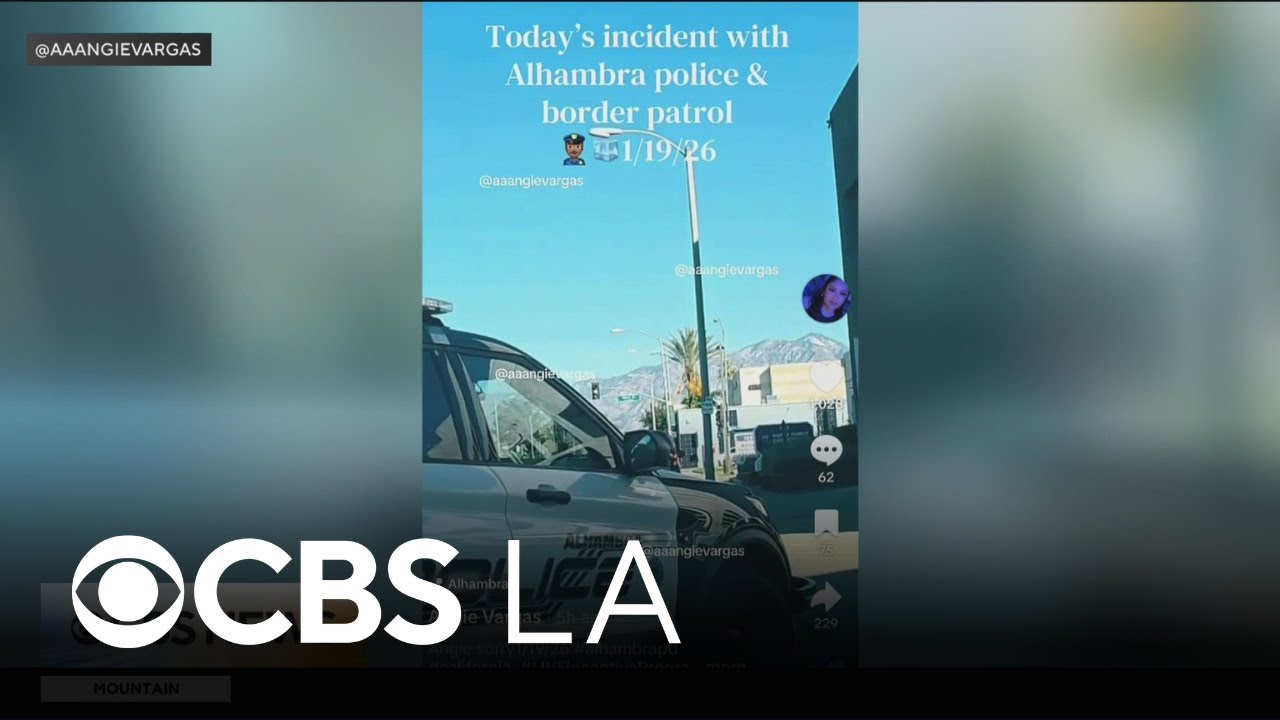 Woman recounts tense interaction with Alhambra police, federal immigration agents