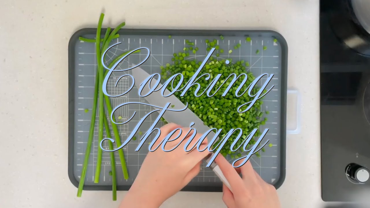 오: 너는 스트레스 어떻게 풀어? 요리로..🥦 (칠리새우덮밥, 마늘쫑소고기볶음, 고추장새우수제비)