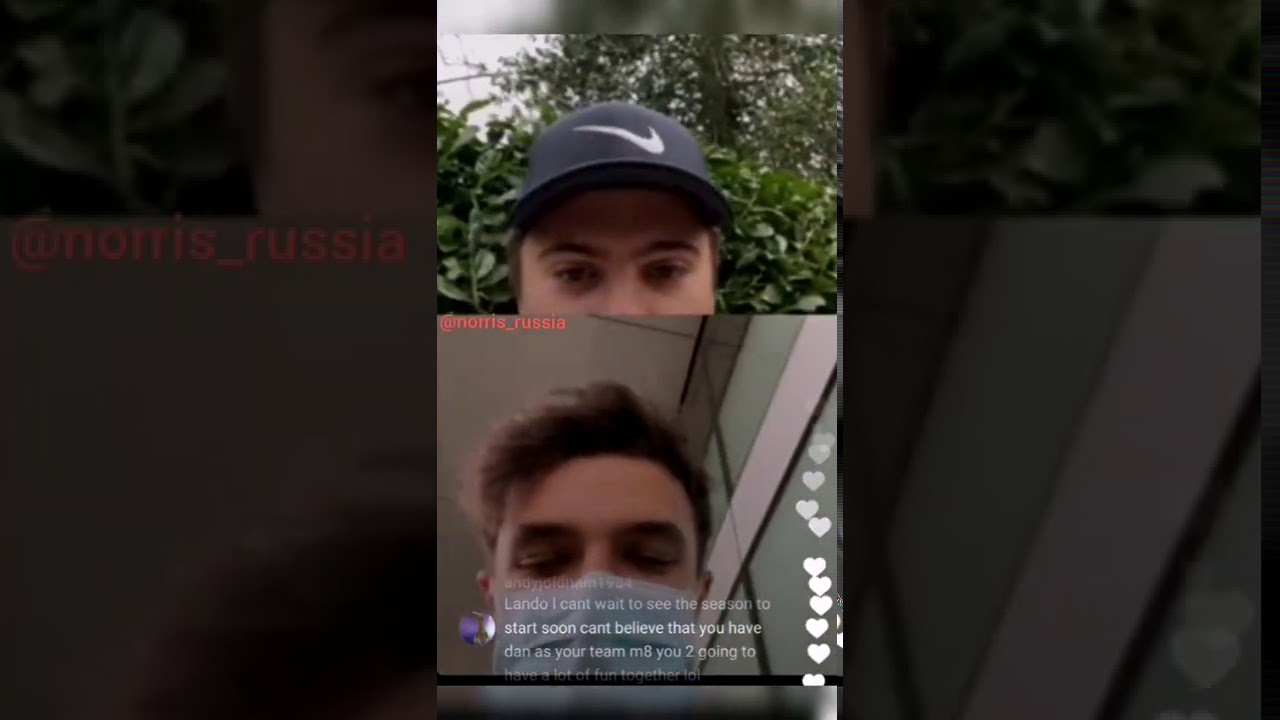 Lando Norris. Live with Max Fewtrell