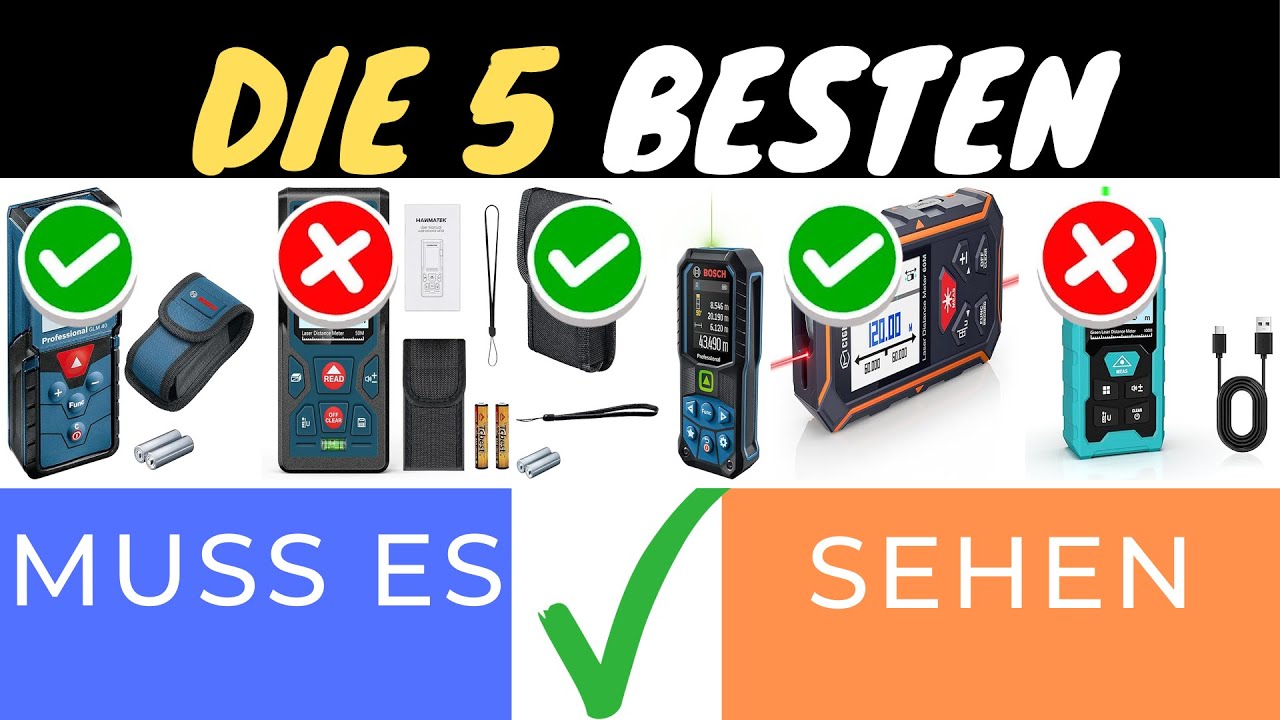 DIE 5 BESTEN LASER ENTFERNUNGSMESSER 2025 📏🔍 &ndash; VERGLEICH & EMPFEHLUNGEN!