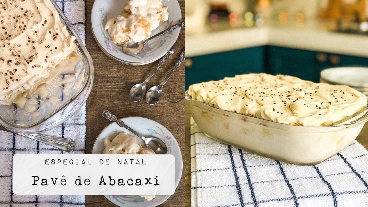 PAV&Ecirc; DE ABACAXI COM MOUSSE COCO - SUPER F&Aacute;CIL | RECEITAS DE NATAL | LUCAS ALENCAR Receita 60