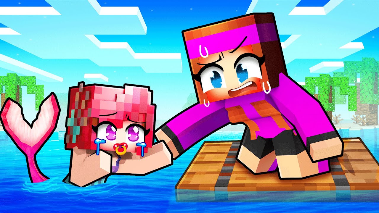 Anna a ADOPTÉ un Bébé Sirène ABANDONNÉE sur Minecraft !