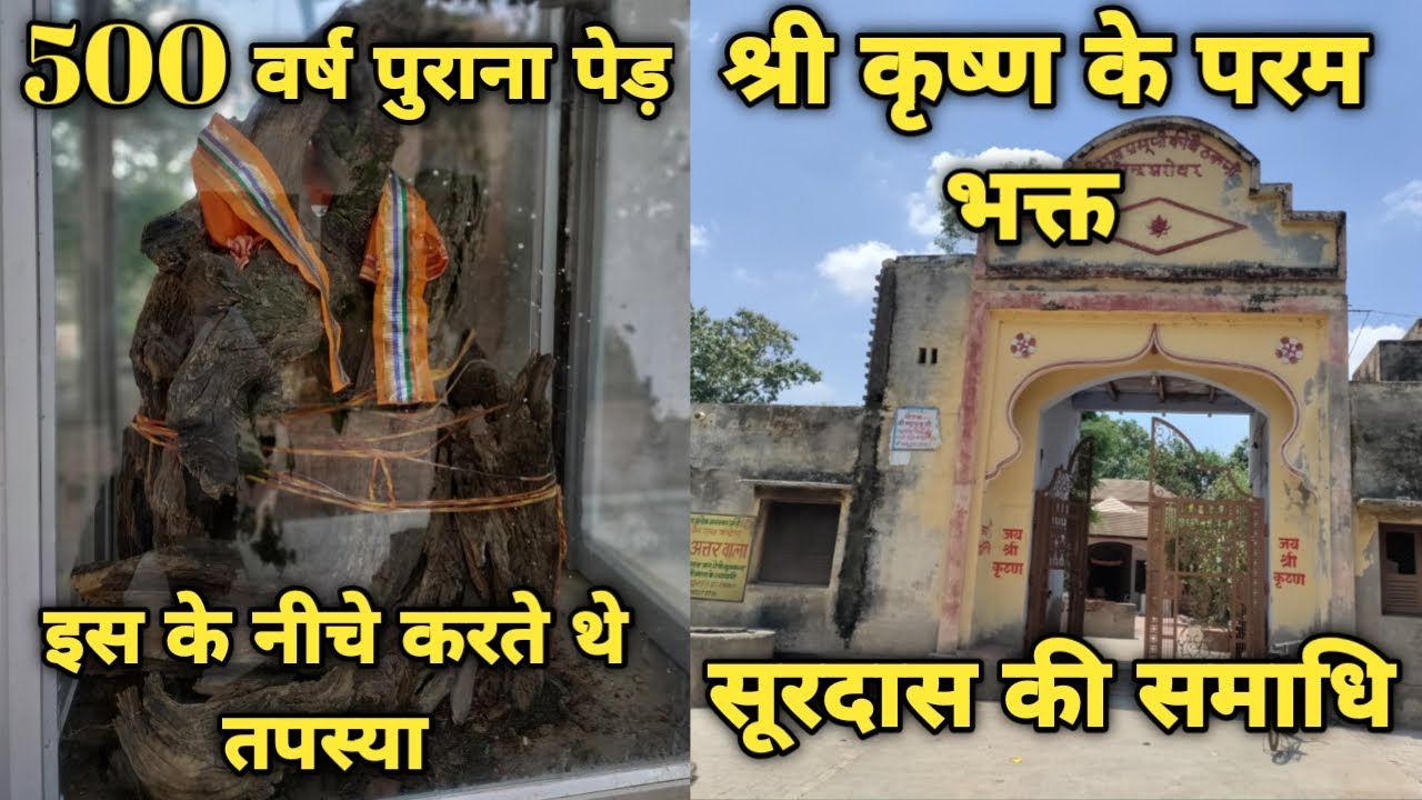 Surdas ji की समाधि |चंद्र सरोवर| जहां bhagwan krishna ने की चंद्र खिलौना पाने की जिद ||braj darpan||