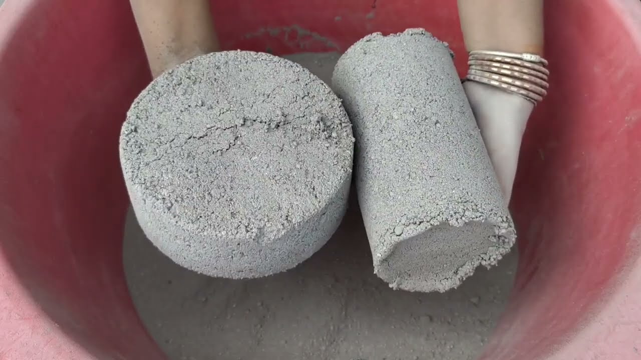 Asmr - gritty dusty 🌪️ soft sand cement full dry crispy crunchy crumbling