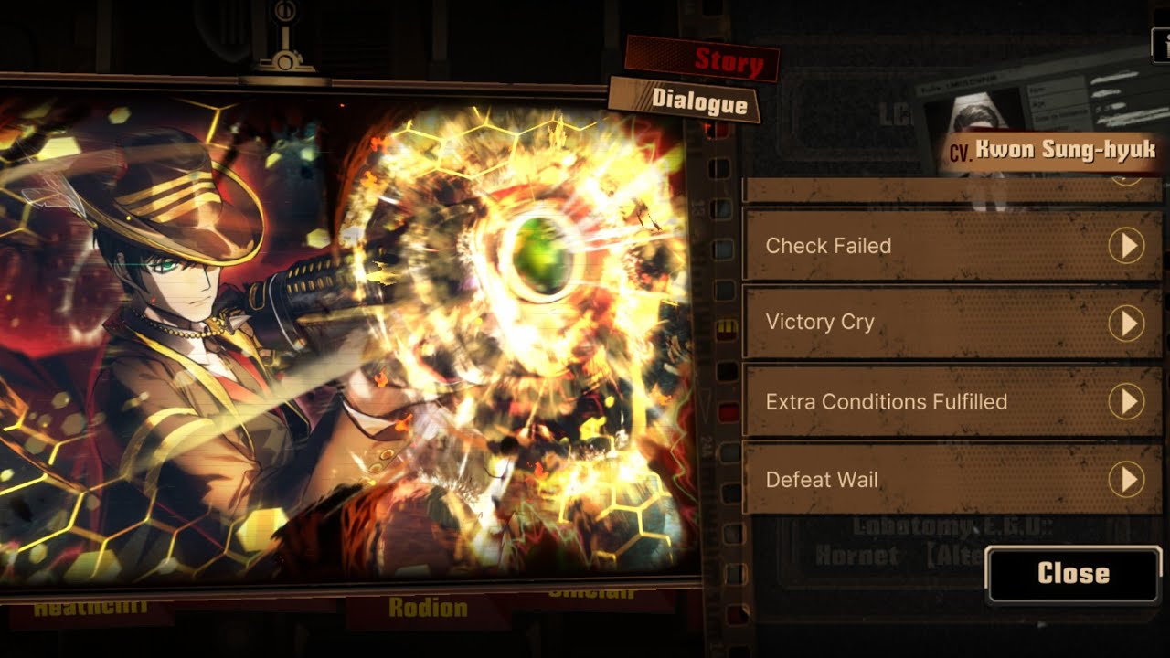 Hornet Meursault Defeat Wail (Limbus Company)