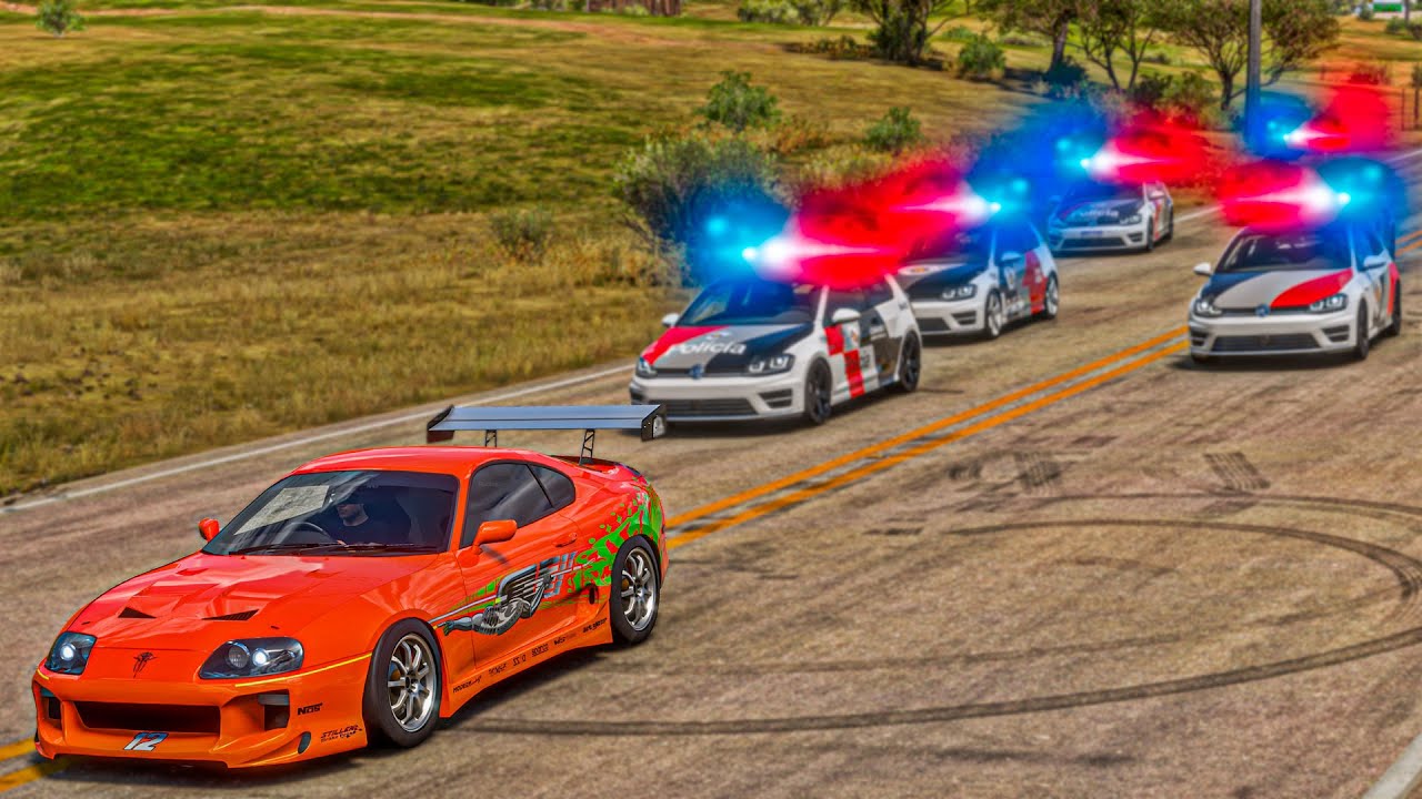 PASSEI na BLITZ e DEI FUGA de SUPRA do Velozes & Furiosos na POLíCIA MILITAR - Forza Horizon 5