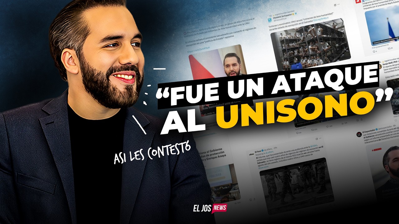 BUKELE ROMPE EL SILENCIO y RESPONDE a INFORME contra El Salvador