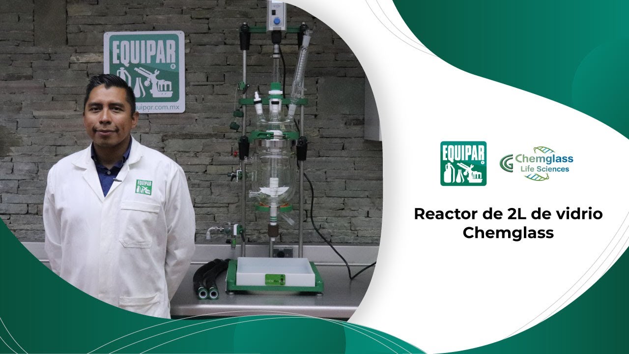 Reactor de 2L de vidrio Chemglass