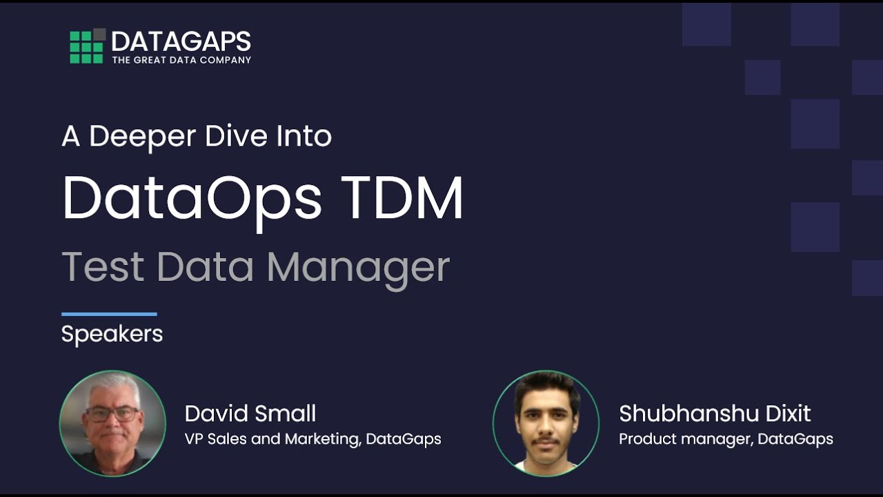 DataOps Test Data Manager - A Deeper Dive