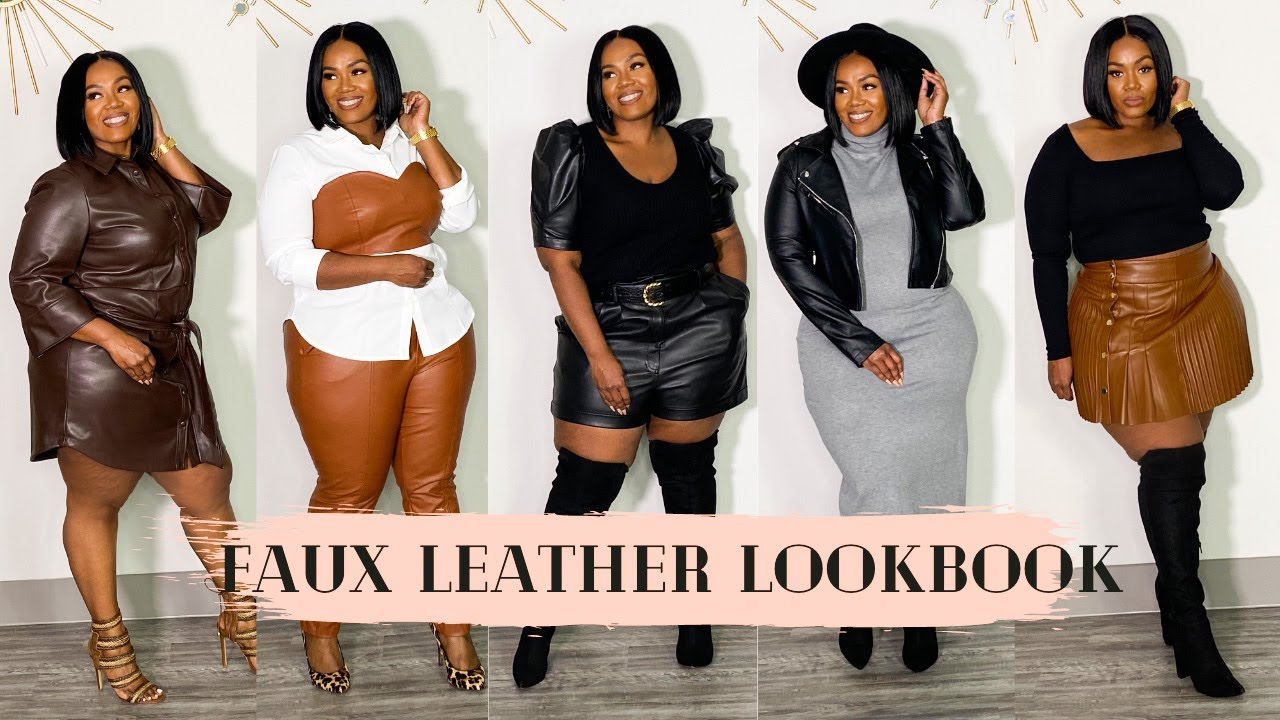 Faux Leather Lookbook | Plus Size Fashion