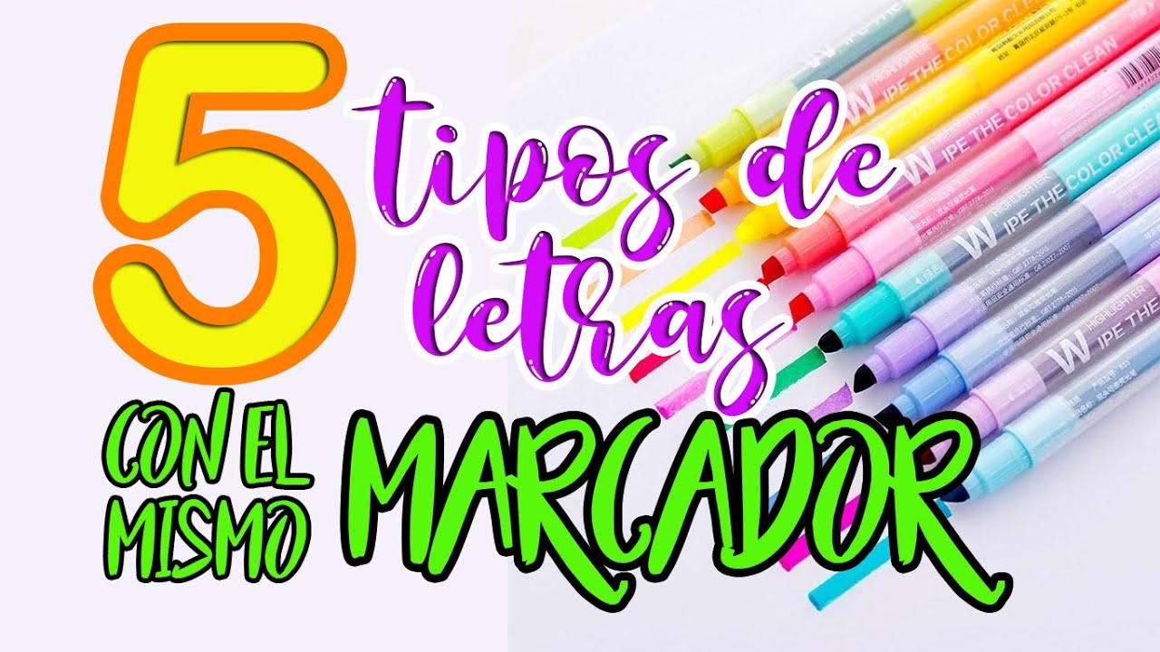 C&oacute;mo hacer letras bonitas usando un marcador f&aacute;cil y r&aacute;pido - Loveposter2
