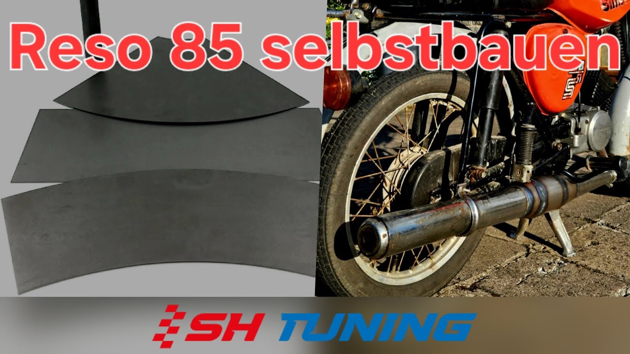 Simson Resonanzauspuff schweißen | SH Tuning Blechkit SH Reso 85 Standardauspuff | LTM 85 Eigenbau