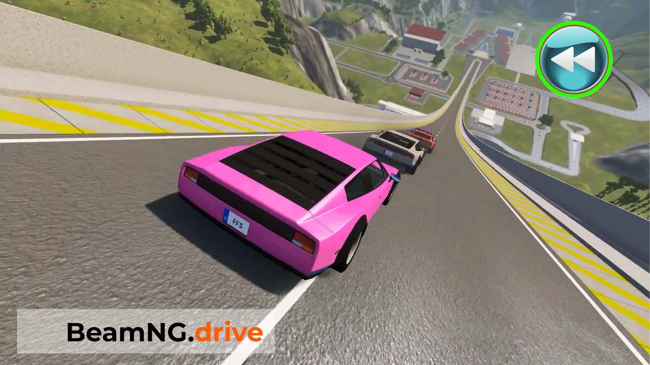 Reverse Epic High Speed Jumps Crashes#12_BeamNG.drive