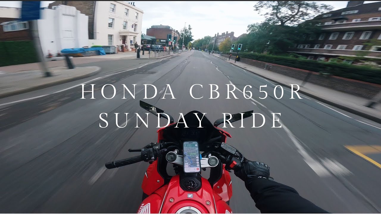 Sunday Morning Chill Ride In London | Honda CBR650R