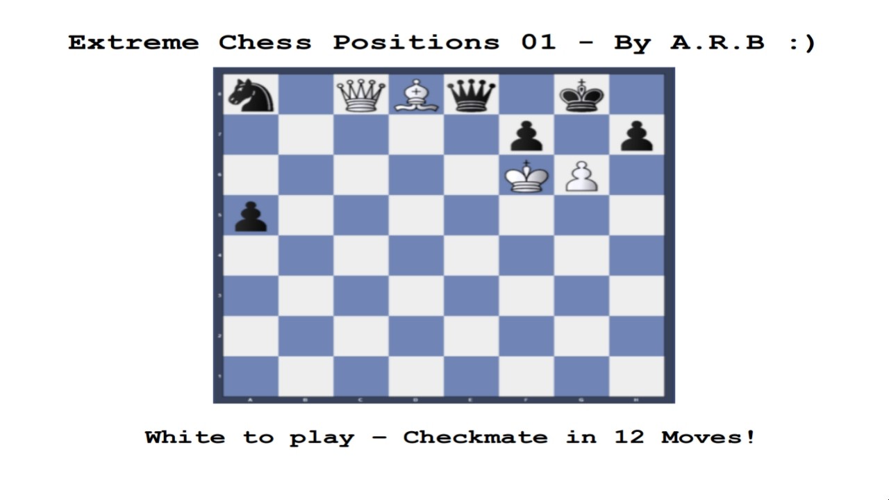 Extreme Chess Positions 01 - By A.R.B :)
