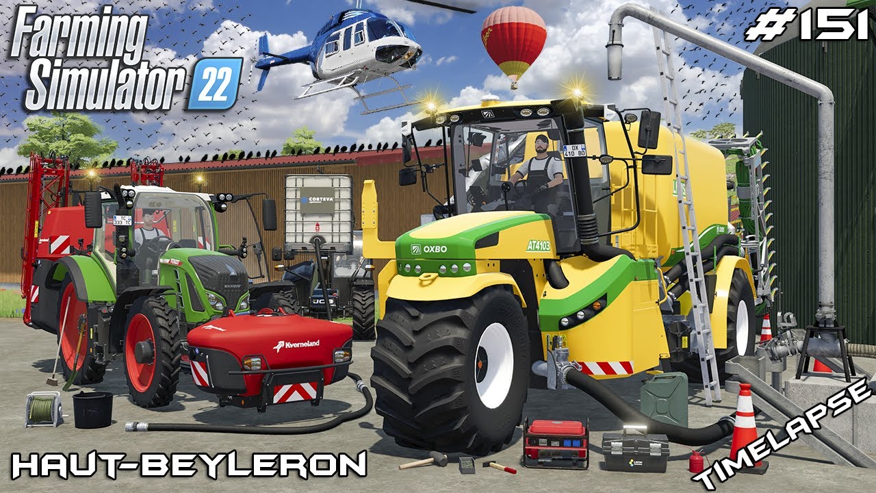 SPREADING SLURRY with MANURE SYSTEM | Animals on Haut-Beyleron | Farming Simulator 22 | Episode 151