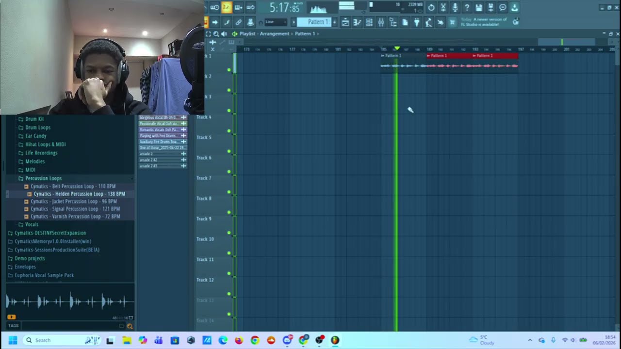 Drums bouncing crazy on this beat🔥🔥 (creating my beat - one of those)