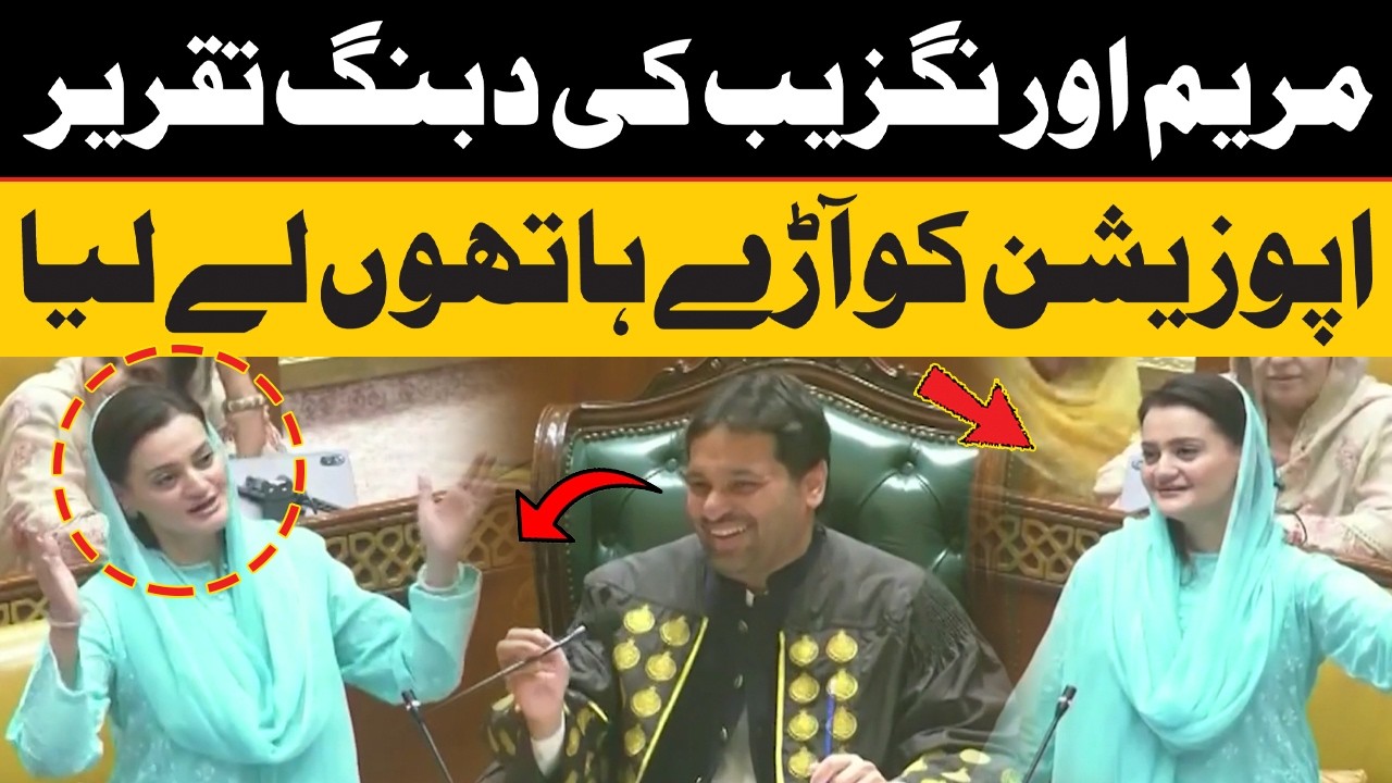 Maryam Aurangzeb&rsquo;s Fiery Speech in Punjab Assembly
