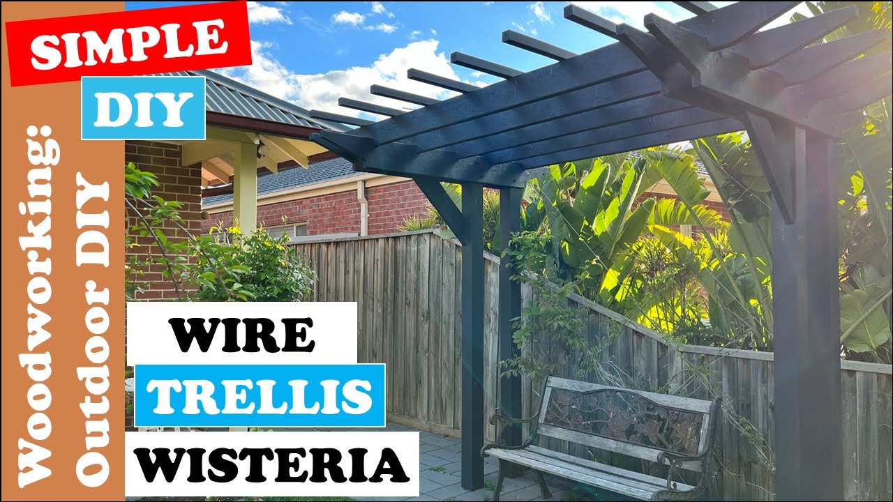 DIY Steel Wire Trellis