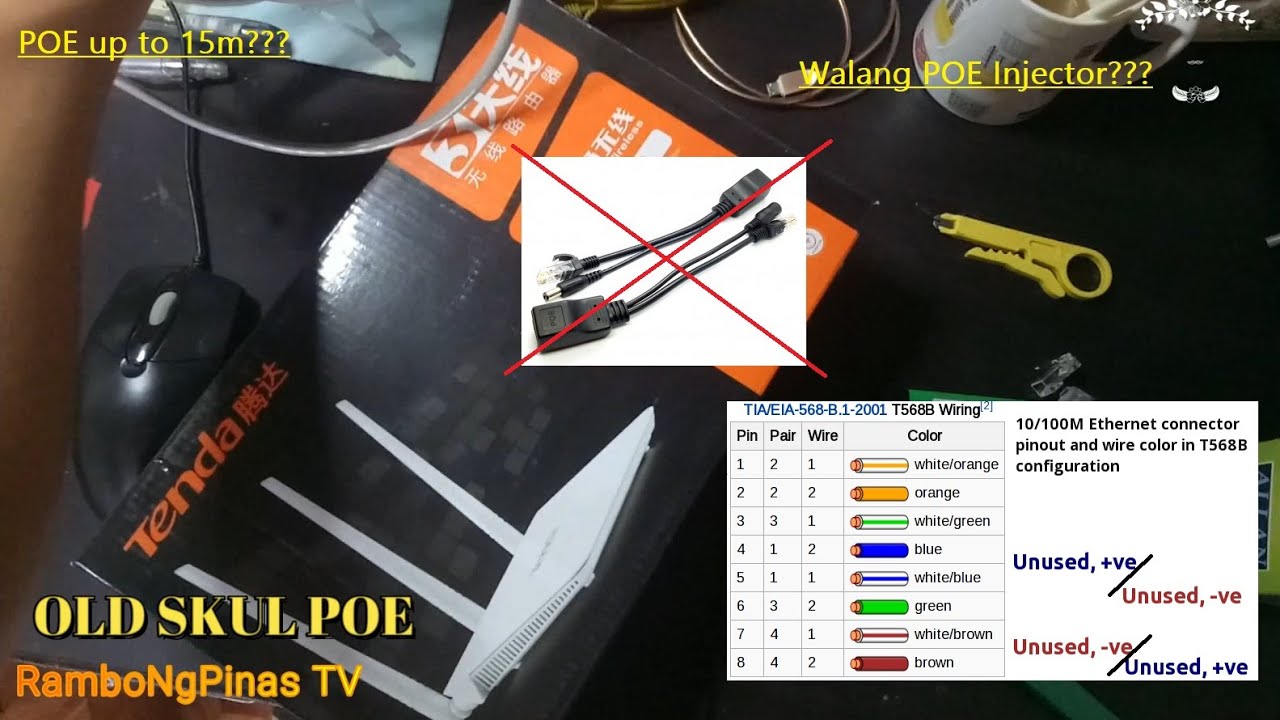 Power over Ethernet (PoE) Paano gawin ng walang PoE Injector???