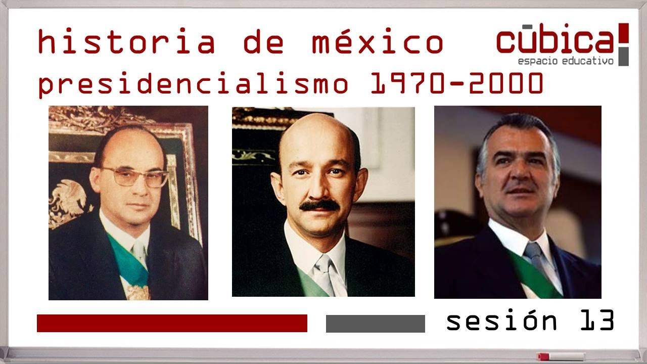Historia de México - Presidencialismo 1970/2000 - Resumen - Sesión 13 #cubicaee #historia