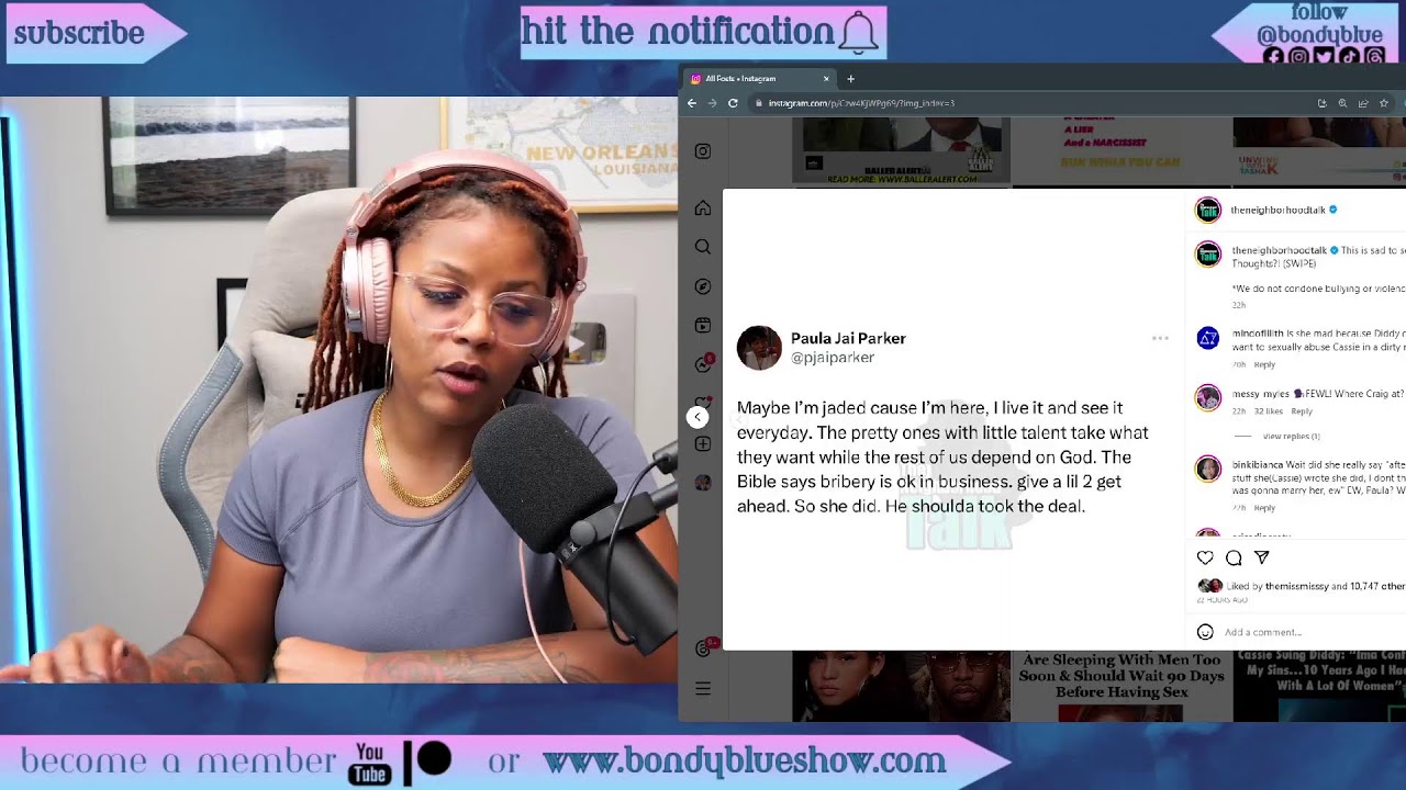 BBS: Diddy and Cassie Settle, Paula Jai Parker, Cam and Chrisean
