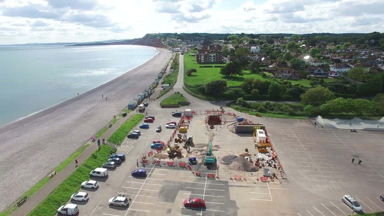 Budleigh Salterton by drone