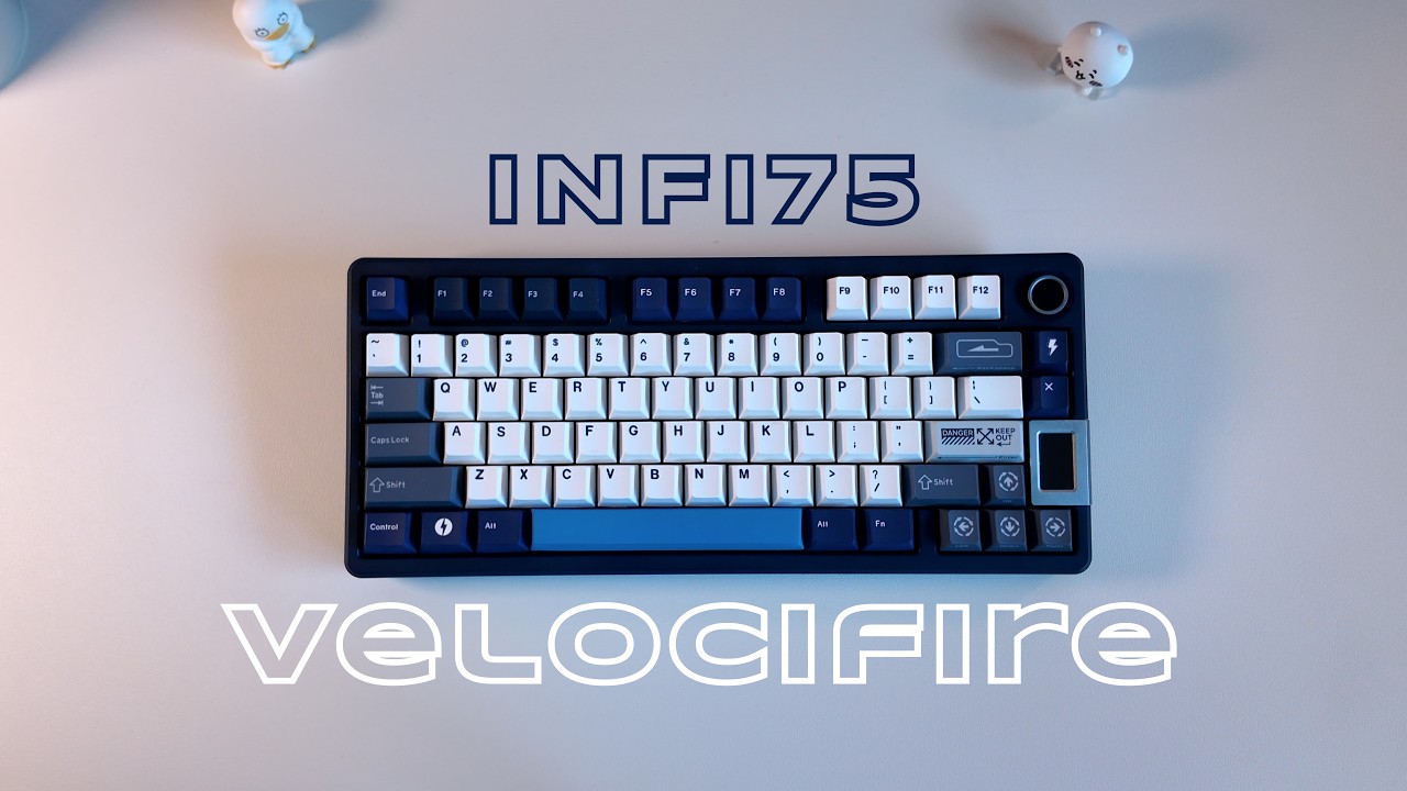 기계식 키보드 INFI75 노브, LCD 패널로 편의성을 장착한 중국산 키보드 리뷰