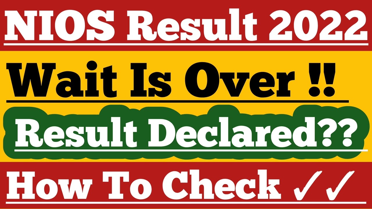 Wait Is Over??  nios october result 2022 | nios result update 2022 | nios result