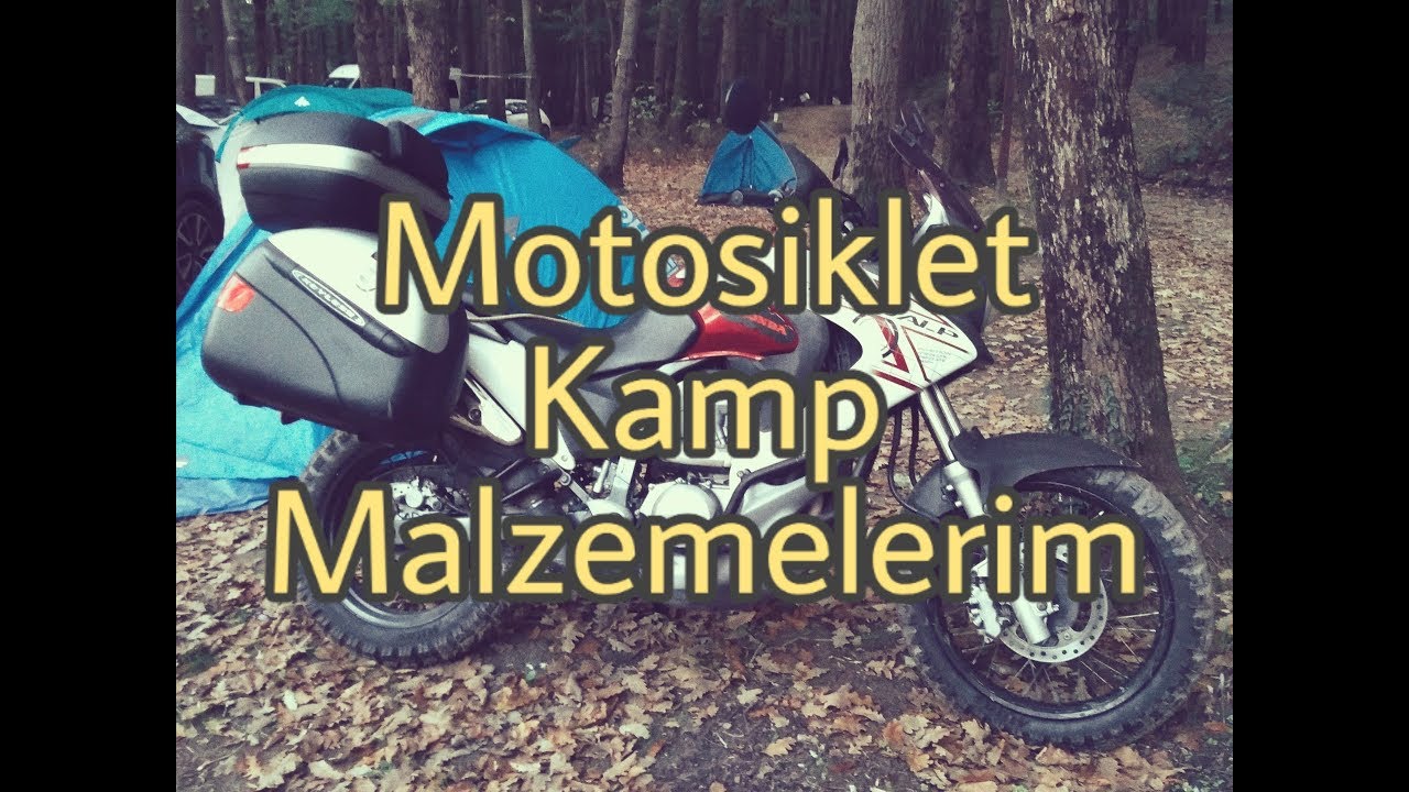 Motosiklet kamp malzemelerim | Motorcycle camping gear