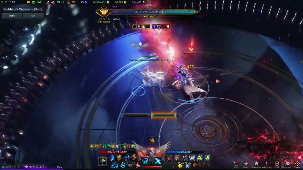ilv1560 Sharpshooter 4:20 HM Prokel NO BATTLE ITEM USED - Lost Ark