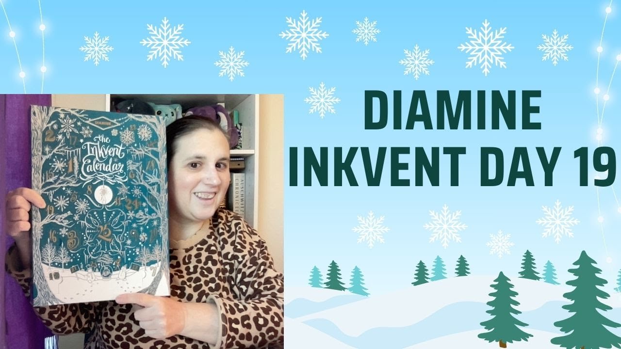 Diamine Inkvent 2025, Day 19! A disappointing ink and my Hebrew birthday blessing to you