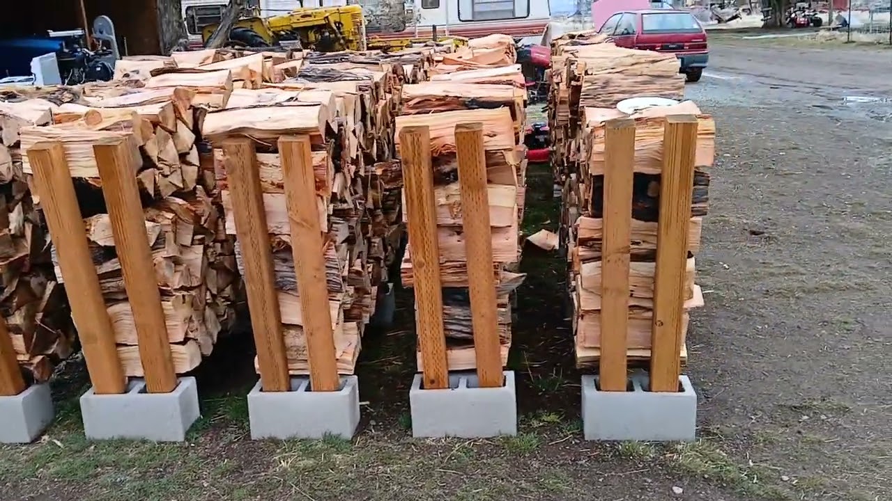Firewood racks to dry wood fast