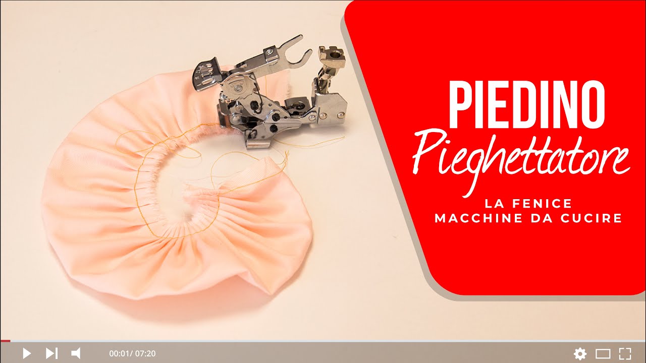 Come usare il piedino pieghettatore