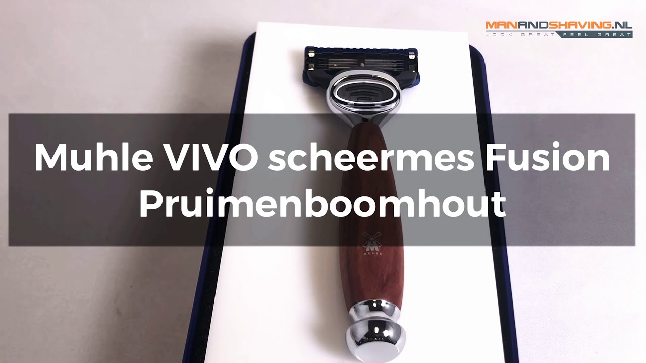 Muhle VIVO scheermes Fusion  Pruimenboomhout