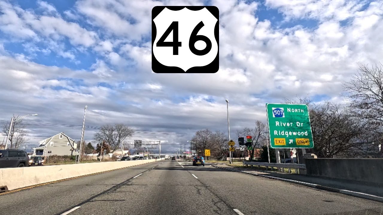 ⁴ᴷ⁶⁰ Driving US Route 46 from Clifton, NJ to Lodi, NJ