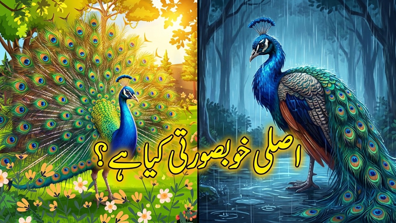 چڑیا اور مو ر کی کہا نی